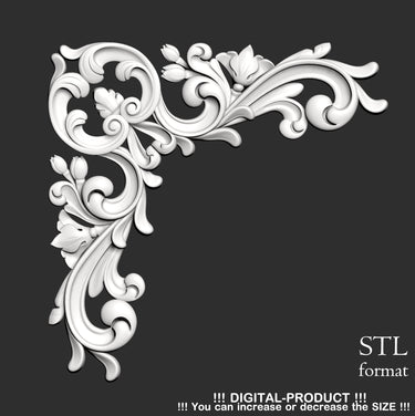 Elegant Corner Decor for Furniture, Wall Panels & Gypsum Decoration
